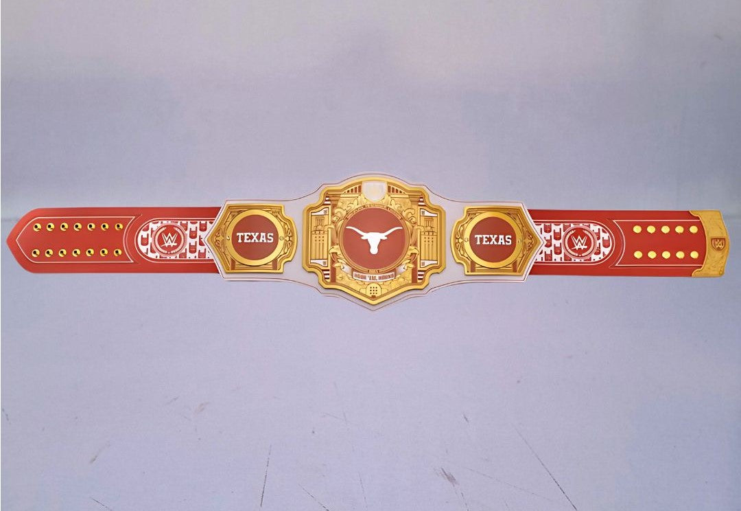 Ultimate fan collectible – Texas Longhorns WWE Legacy Edition belt.