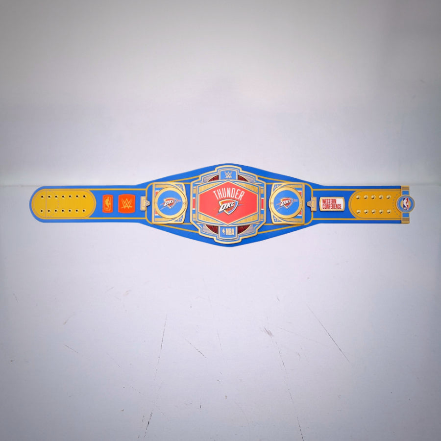 Celebrate Oklahoma City Thunder basketball history with this WWE-inspired NBA Belt.