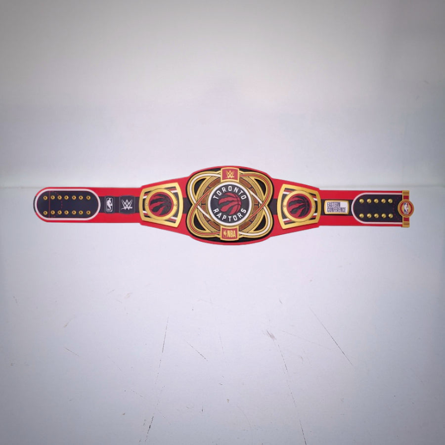 Celebrate the Toronto Raptors' iconic history with this WWE-inspired NBA Championship Belt.