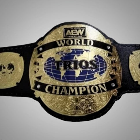 AEW 6-Man Tag Team Title Trios Championship Belt replica.