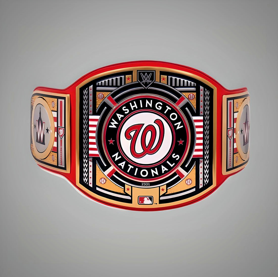 Washington Nationals WWE MLB Championship Belt with customizable team design