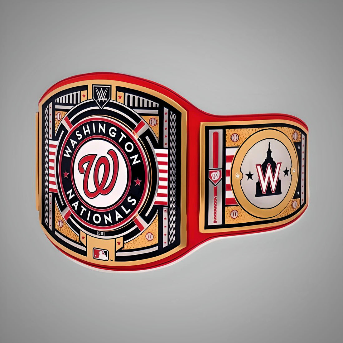 Washington Nationals WWE MLB Championship Belt with customizable team design