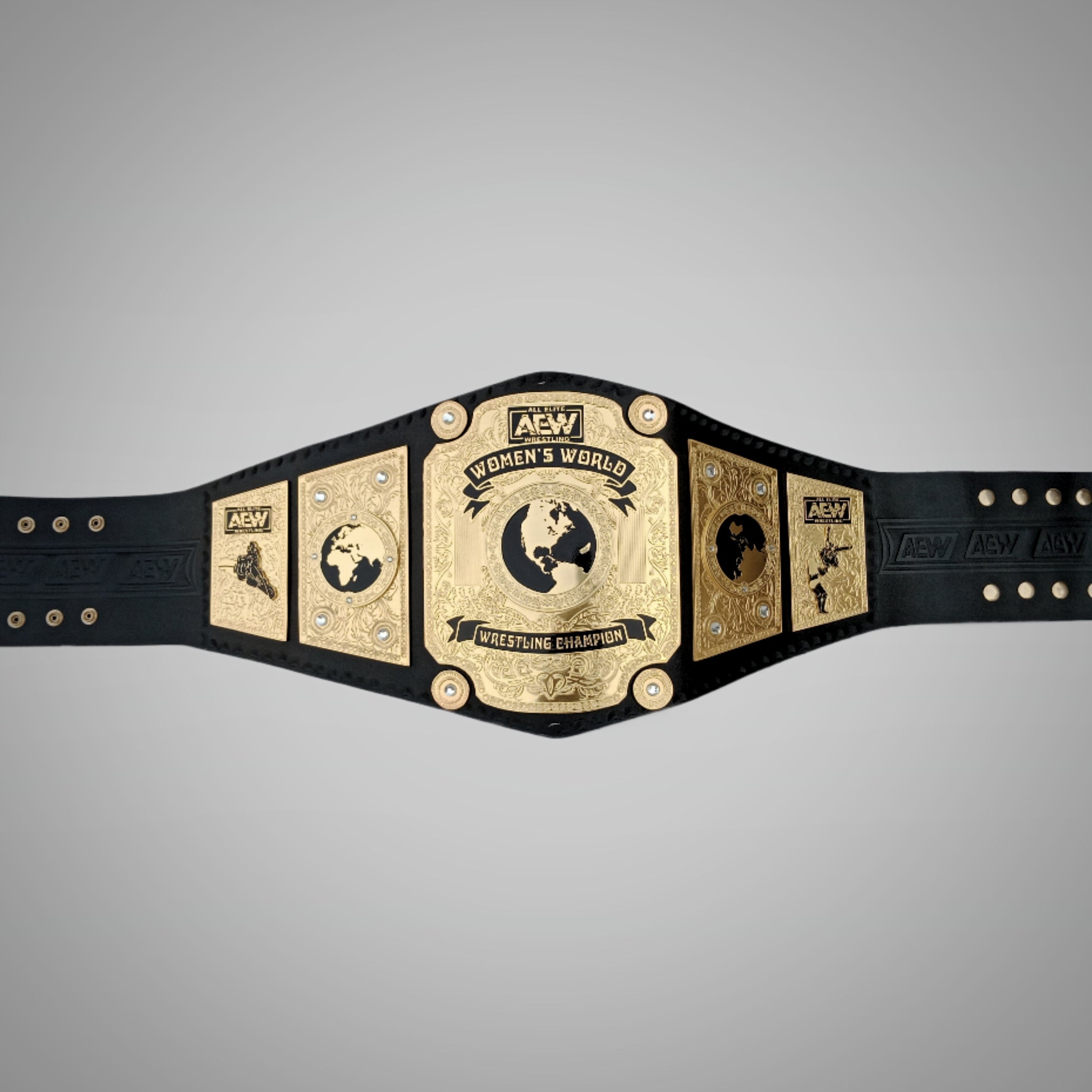 World Heavyweight Title belt replica for AEW Women's division.