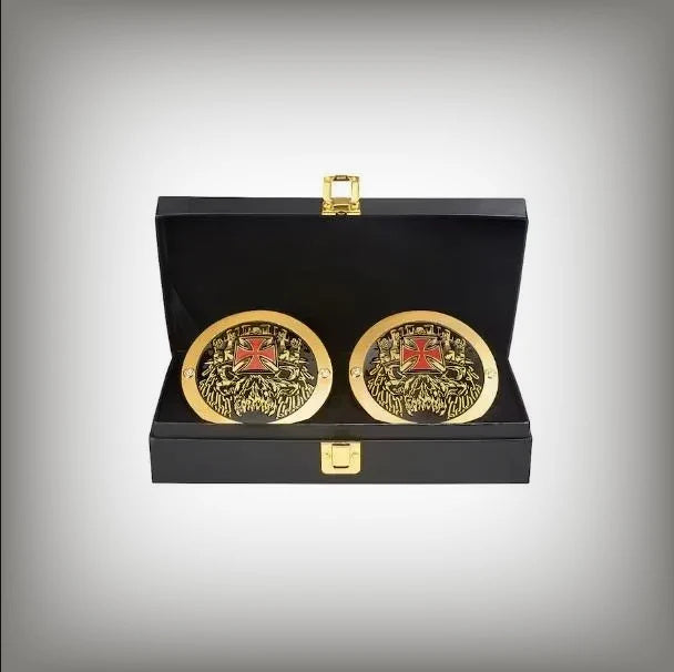 WWE championship title box set featuring Triple H side plates