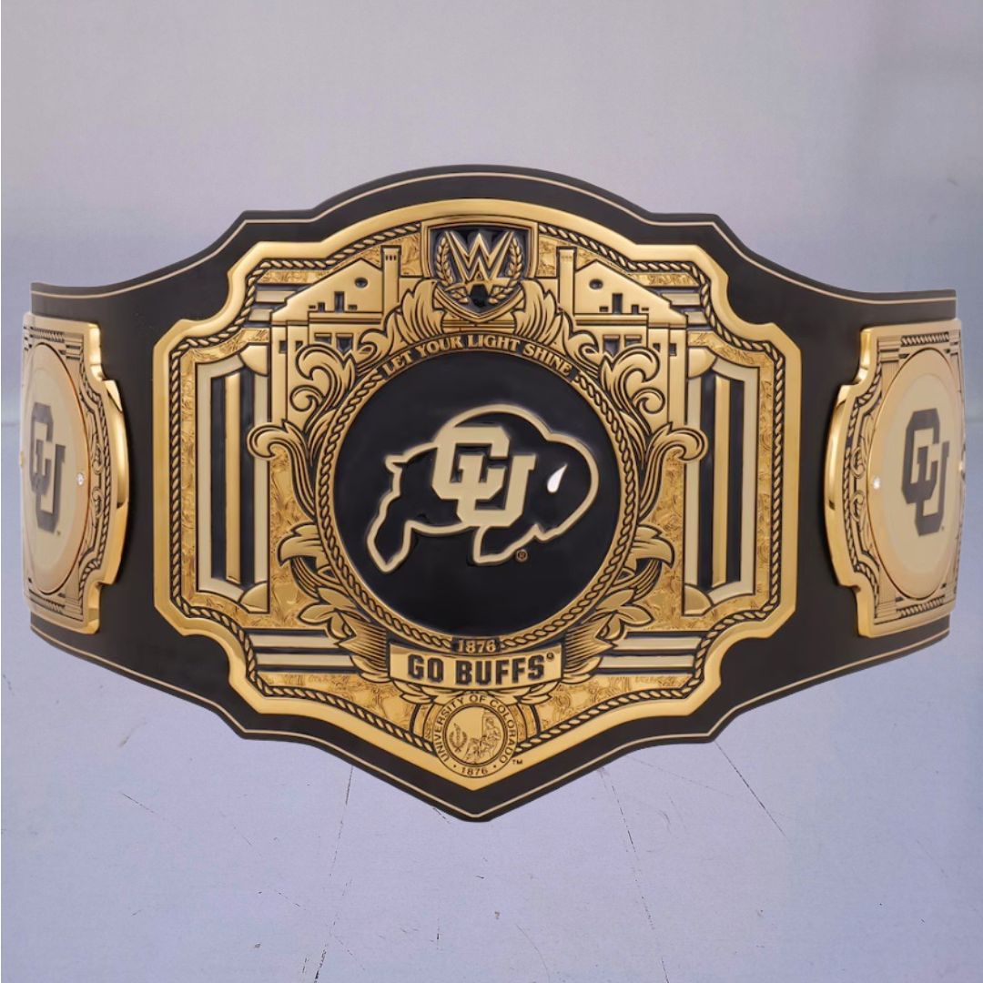 Colorado Buffaloes WWE Championship Belt featuring Legacy Edition design.