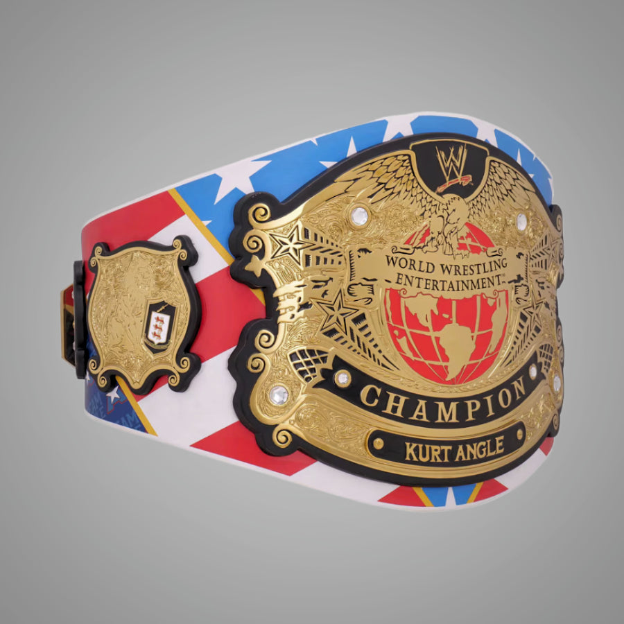 Kurt Angle WWE Champion belt in signature series design.