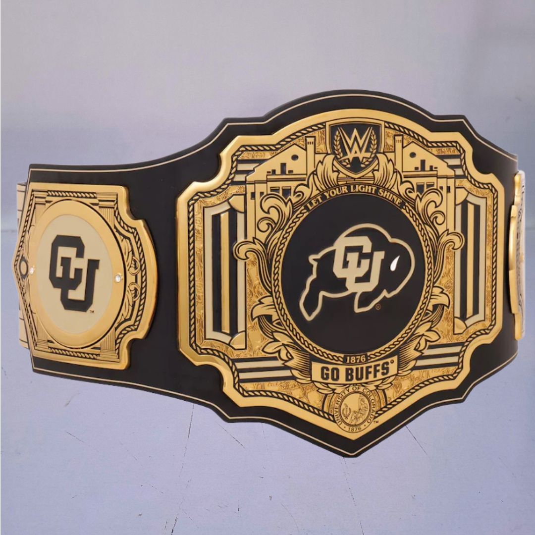 WWE Legacy Edition belt designed for Colorado Buffaloes fans.