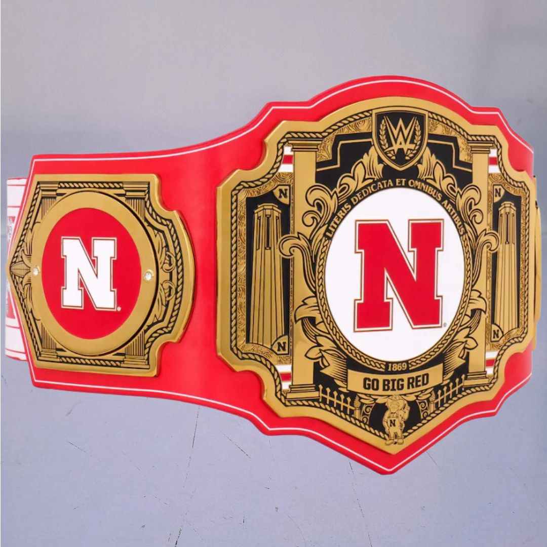 WWE Legacy Edition belt designed for Nebraska Huskers fans.