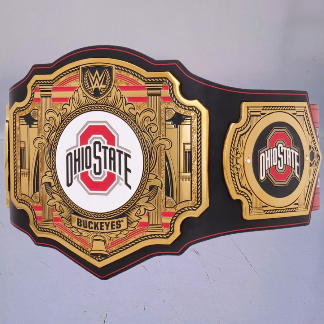 WWE Legacy Edition belt designed for Ohio State Buckeyes fans.