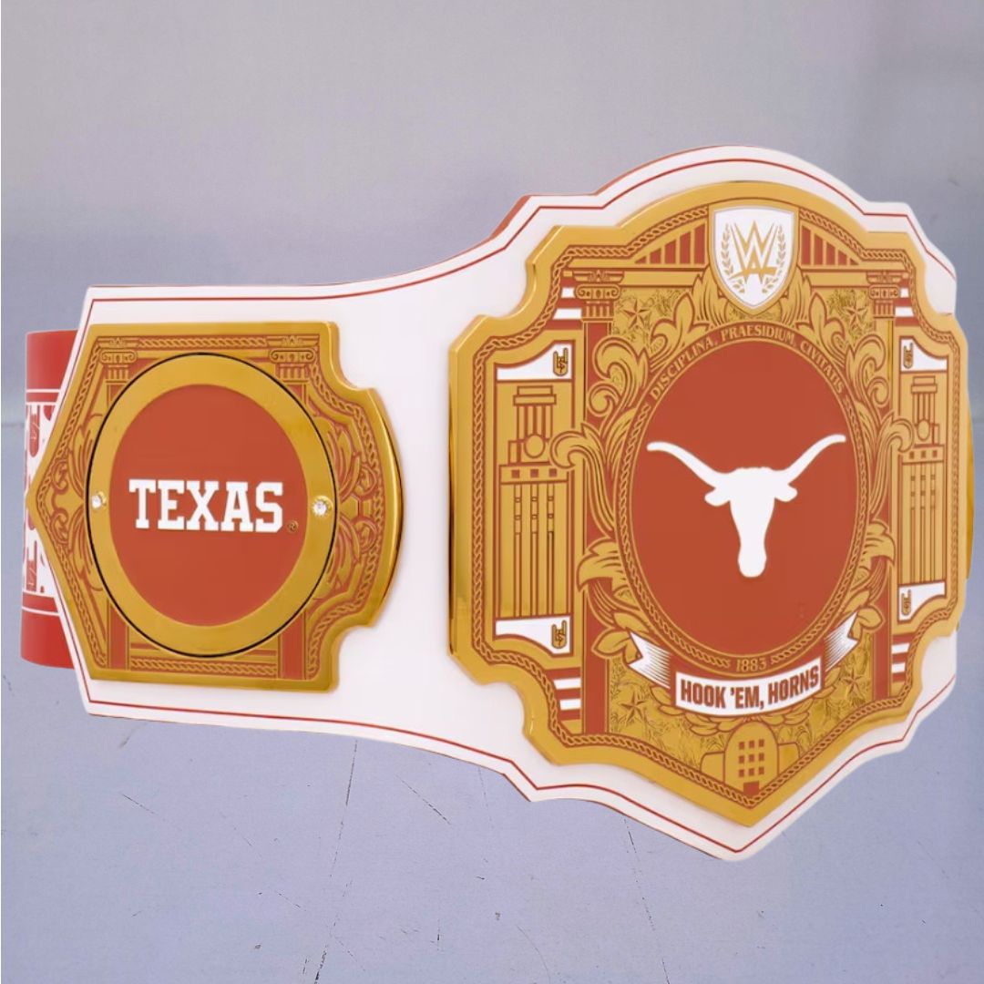 WWE Legacy Edition belt designed for Texas Longhorns fans.