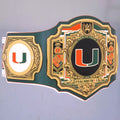 WWE Legacy Title belt designed for Miami Hurricanes fans.