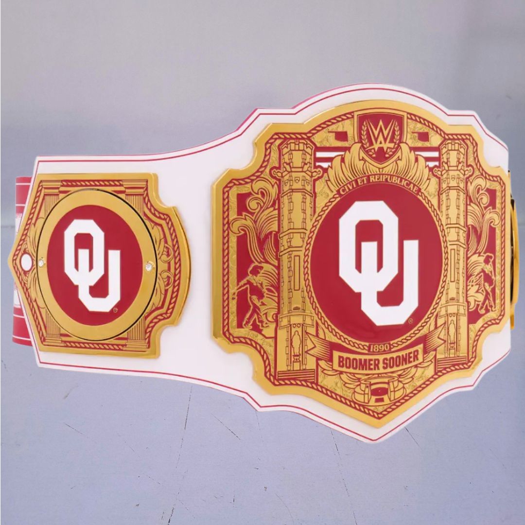 WWE Legacy Title belt designed for Oklahoma Sooners fans.