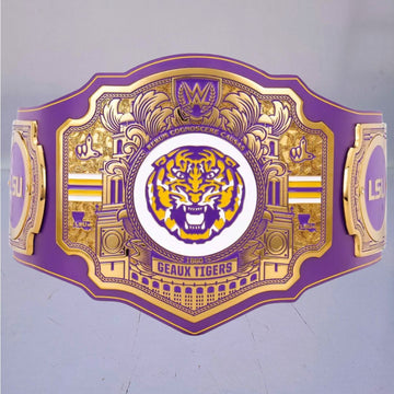 LSU Tigers WWE Championship Belt featuring Legacy Title design.